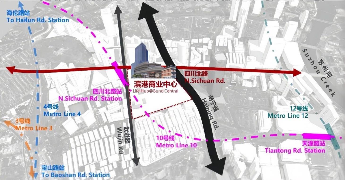 滨港商业中心区位图